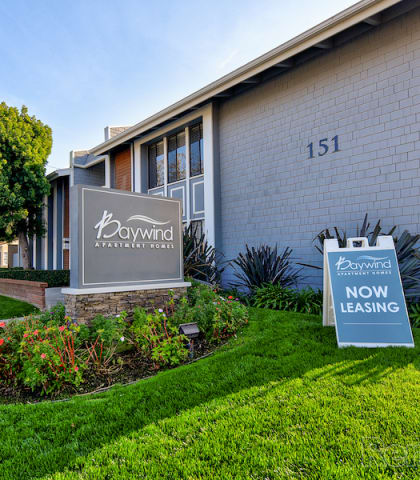Baywind Apartments in Costa Mesa, CA front entry