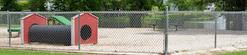 a playground in a park