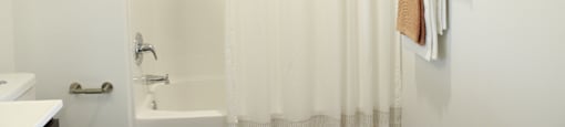 this is a photo of the bathroom in a 1 bedroom apartment at deer hill apartments in c