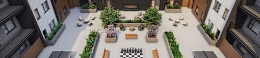 The Whitney-Courtyard Rendering