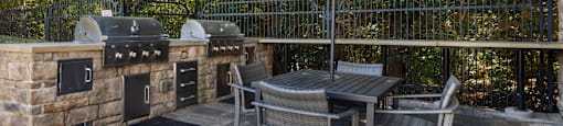 Outdoor kitchen at The Lex at Brier Creek, North Carolina, 27560