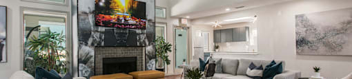 Community Room With Fireplace at AYA ABQ, New Mexico, 87109