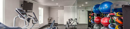 the enclave at homecoming terra vista fitness room  at Castilian Apartments, Orlando, FL, 32839