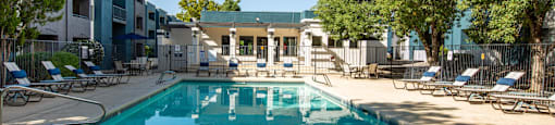 Poolside Lounge Chairs at AYA ABQ, Albuquerque, NM, 87109