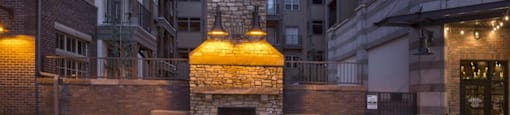 outdoor fireplace
