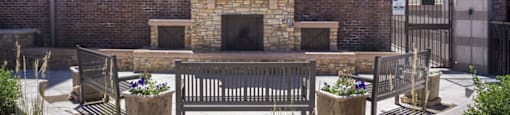 outdoor fireplace