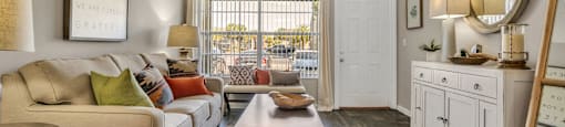 our apartments offer a living room  at Castilian Apartments, Florida