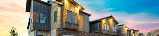 Elegant Exterior View at Banner Hill Townhomes, Bluffdale, Utah
