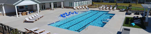 Pool view at The Indigo at Cross Creek, Indian Land, SC, 29707