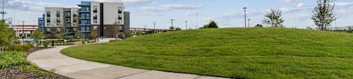 walking trbackground and a sidewalk