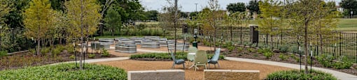 outdoor seating area