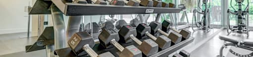 Fitness Center with Modern Equipment at Blu on the Boulevard, Baton Rouge, Louisiana