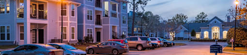 Property Exterior at Night of The Property at Blu on the Boulevard, Baton Rouge, LA