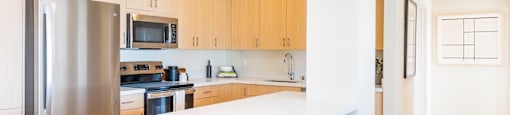 Renovated Kitchen at Nob Hill Tower Apartments, San Francisco, 94109