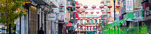 Chinatown nearby at Nob Hill Tower Apartments, San Francisco, CA