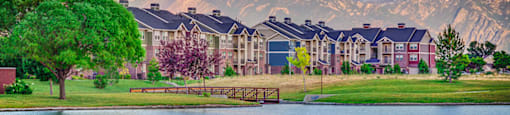 lake and building exterior