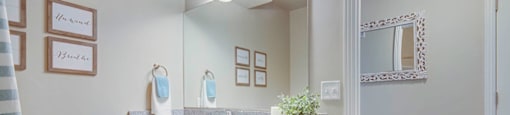 bathroom sink and counter