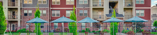 building exterior and outdoor pool