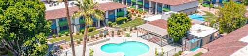 Aerial view of the pool at Westmount at Urban Trails, Mesa, 85202