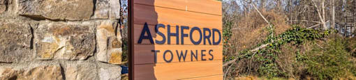 Ashford Sign at Ashford Townes Apartments, Apartments, Fuquay-Varina, NC