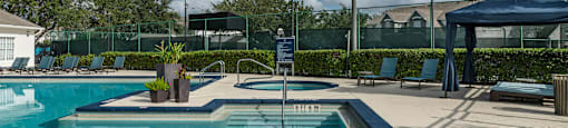 the swimming pool at the resort on longboat key