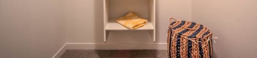 Model walk-in closet