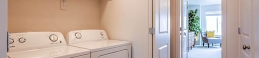 Full size washer & dryer