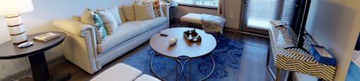 Living room view at The Indigo at Cross Creek, Indian Land