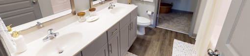 White bathroom at The Indigo at Cross Creek, South Carolina, 29707