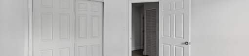 A room with a white door and a white ceiling light. at Cascades at Clear Lake Apartments, Ft. Myers, 33908