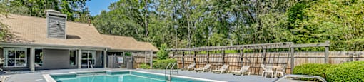 Pool in the Backyard at Springwood Townhomes, Tallahassee, FL