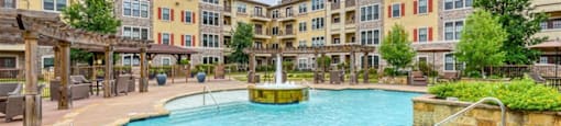 pool at Aventine at Kessler Park, Texas