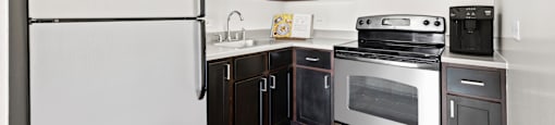 Plenty of kitchen storage at Presidential Towers in Chicago IL