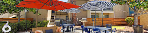 Shaded Seating Area at Veranda La Mesa in La Mesa, CA 91942