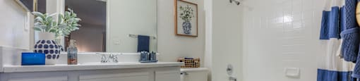 Spacious bathroom at Sunset Winds in Henderson, NV 89014