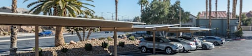Covered parking at Sunset Winds in Henderson, NV 89014