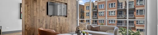 Business Center at The Elle Apartments in Chicago, IL 60605