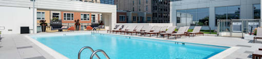 Resort Style Pool at The Elle Apartments in Chicago, IL 60605