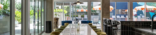 Community Kitchen at G12 Apartments in Los Angeles, CA 90015