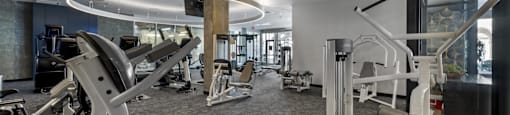 Fitness Center at G12 Apartments in Los Angeles, CA 90015