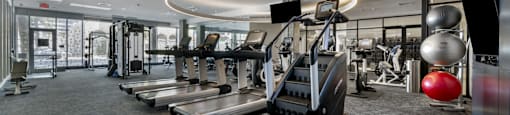 Fitness Center at G12 Apartments in Los Angeles, CA 90015