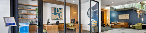 Onsite Leasing Office at G12 Apartments in Los Angeles, CA 90015