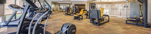 Fully Equipped Fitness Center at The Rays at Vegas Towers in Las Vegas, NV 89119