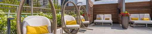Poolside Lounge at The Elle Apartments, Illinois