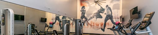 the gym at briarcliff apartments at Briarcliff Apartments, Georgia