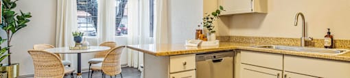 Updated Unit Kitchen and Dining Space