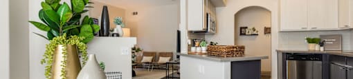 apartment kitchen and dining area at Mirasol Apartments, Nevada