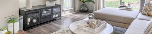 Modern Living Room at Ashford Green, Charlotte, 28262