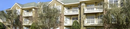 exterior view of the preserve at city center apartments at Ashford Green, Charlotte, NC
