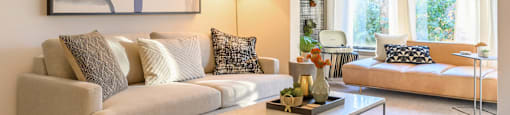 Living Room 2_model Atria at Atria at Crabtree Valley, Raleigh, 27612